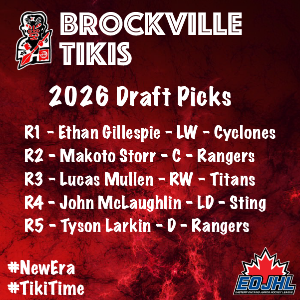 TIKIS – 2026 EOJHL Draft